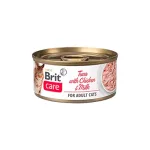 Brit Care Cat Lata Adult Atún, Pollo y Leche 70g