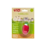 Living World NIBBLERS Mordillo Fresa de Esponja Vegetal y Madera
