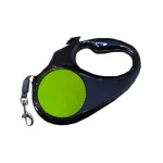 Maxpet Correa Retractil Cinta Negra y Verde Medium