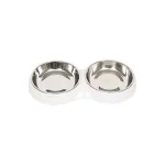 catit Plato Bajo Doble Blanco