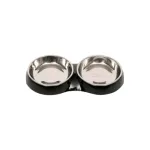 catit Plato Bajo Doble Negro