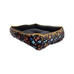 Cama Clásica X-Large Negra con Huesitos, Patitas y Casita de Colores - Imagen 2