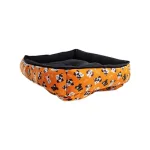 Cama Clásica X-Large Negra y Naranja con Perritos - Imagen 2