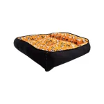 Cama Clásica X-Large Negra y Naranja con Perritos - Imagen 3