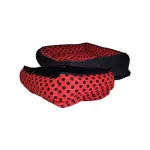 Cama Clásica Large Roja y Negra con Puntos Negros