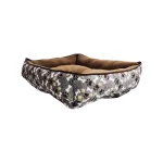 Cama Clásica X-Large Café y Gris con Patitas y Huesitos de Colores - Imagen 2