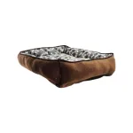 Cama Clásica X-Large Café y Gris con Patitas y Huesitos de Colores - Imagen 3