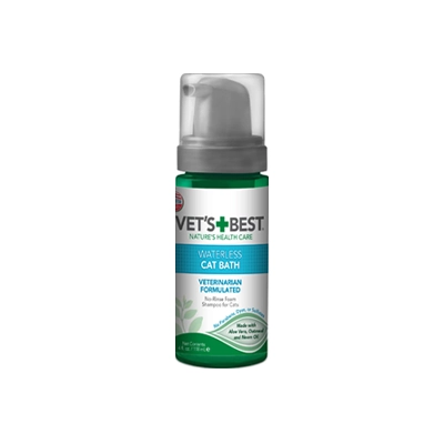 7110 Vet's+Best Waterless Cat Bath 150 ml - Imagen 1