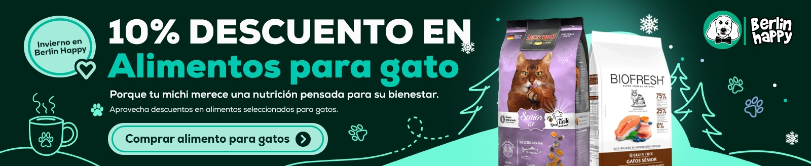 Alimento para gatos con -10% de descuento