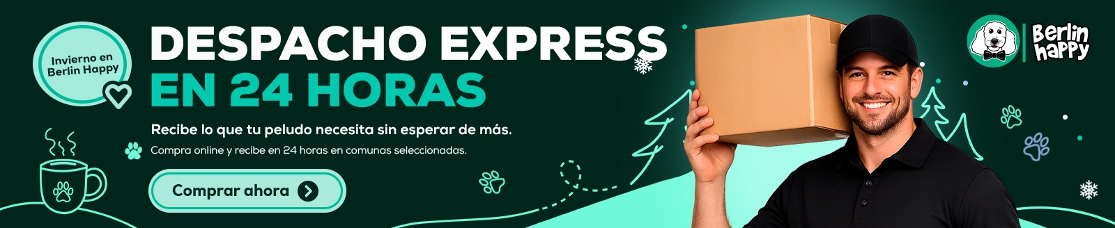Despacho express en Berlín Happy, recibe el mismo día
