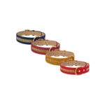 Mundo Mascota Collar con Aplicacion Dorada Large